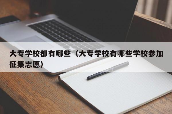 大专学校都有哪些(大专学校有哪些学校参加征集志愿)